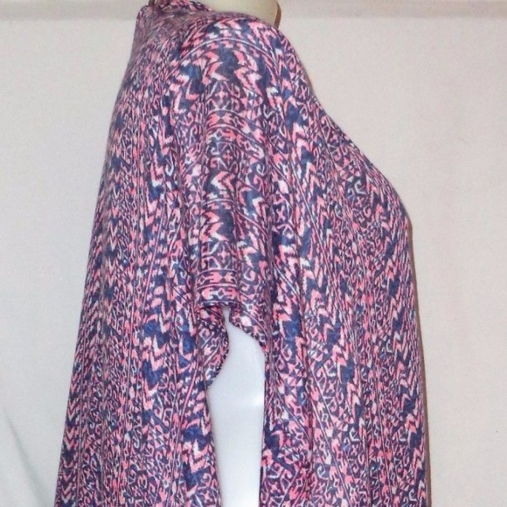 TORRID Wrap O/S Plus Size Ruana Kimono Festival Fringe Top Tunic Length NWT - Picture 3 of 4